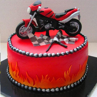 Торт красный мотоцикл купить - тюмень.сладкоежкин.рф