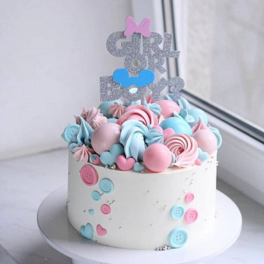 Торт "Girl or Boy" купить - тюмень.сладкоежкин.рф