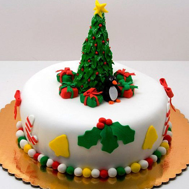 Торт новогодняя ель купить - тюмень.сладкоежкин.рф