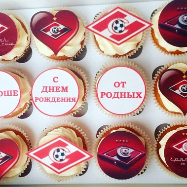 Капкейки "Спартак" купить - тюмень.сладкоежкин.рф